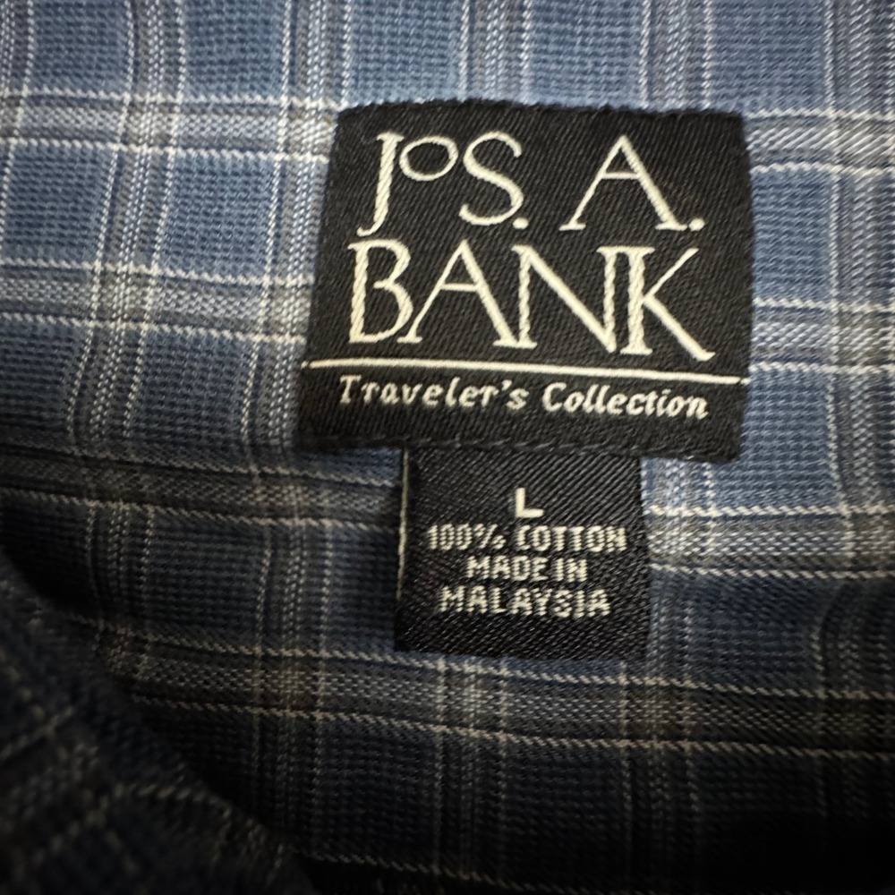 Jos. A. Bank Traveler's Collection Shirt Men's Size Large 100% Cotton - Picture 4 of 8